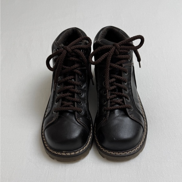 Vintage Y2K 90’s Faded Glory Brown Chunky Ankle Boots Size 10 Granola Girl Retro - Picture 15 of 16